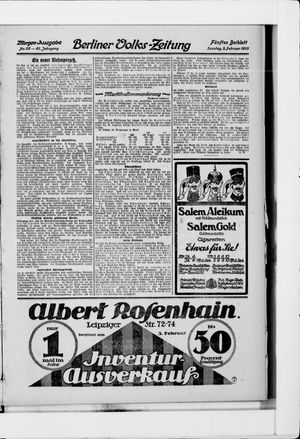 Berliner Volkszeitung on Feb 2, 1913