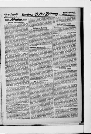 Berliner Volkszeitung on Feb 4, 1913