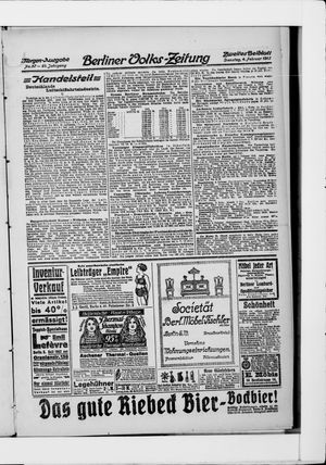 Berliner Volkszeitung vom 04.02.1913