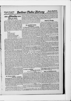 Berliner Volkszeitung on Feb 6, 1913