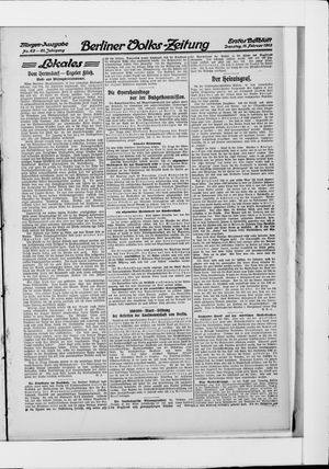 Berliner Volkszeitung vom 11.02.1913