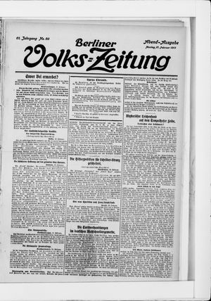 Berliner Volkszeitung vom 17.02.1913