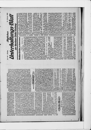 Berliner Volkszeitung vom 21.02.1913