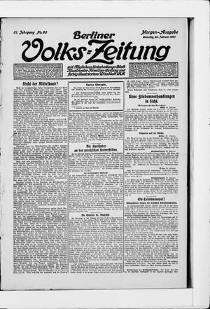 Berliner Volkszeitung vom 25.02.1913