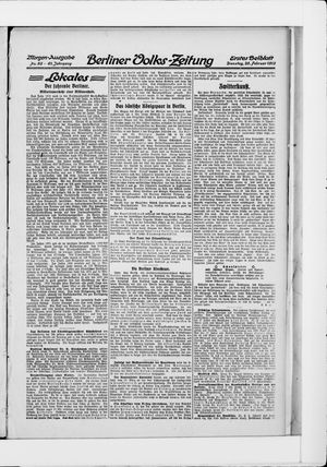 Berliner Volkszeitung vom 25.02.1913
