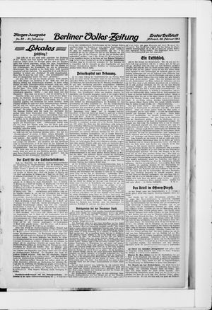 Berliner Volkszeitung vom 26.02.1913