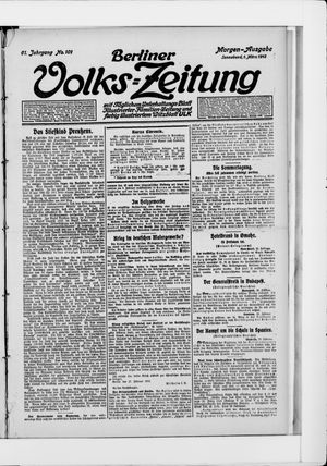 Berliner Volkszeitung vom 01.03.1913
