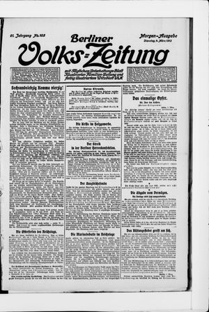 Berliner Volkszeitung on Mar 4, 1913