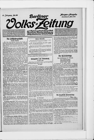 Berliner Volkszeitung vom 08.03.1913