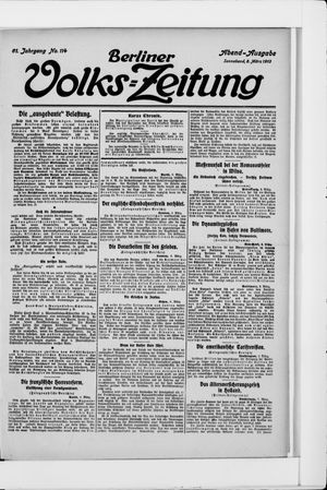 Berliner Volkszeitung on Mar 8, 1913