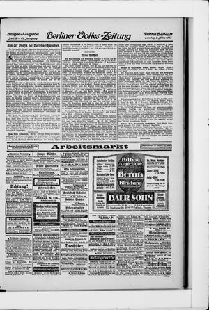 Berliner Volkszeitung vom 09.03.1913