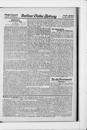 Berliner Volkszeitung vom 09.03.1913