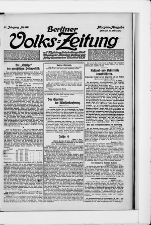 Berliner Volkszeitung vom 12.03.1913