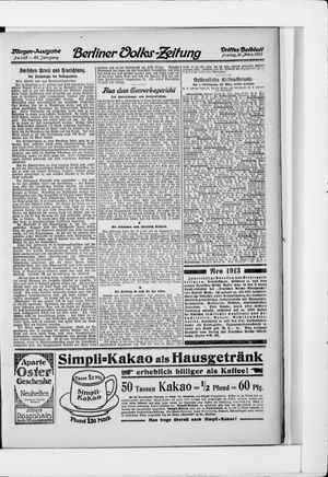 Berliner Volkszeitung on Mar 21, 1913