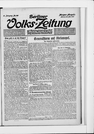 Berliner Volkszeitung vom 26.03.1913