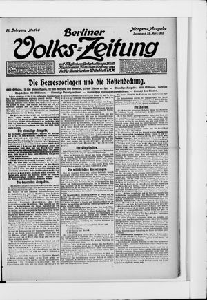 Berliner Volkszeitung vom 29.03.1913