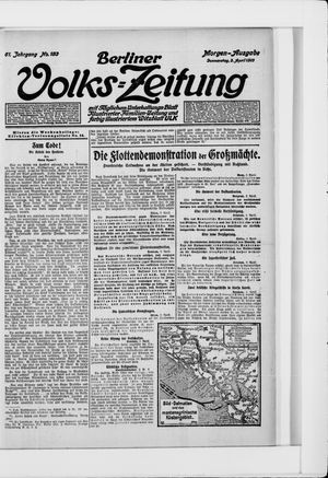 Berliner Volkszeitung vom 03.04.1913
