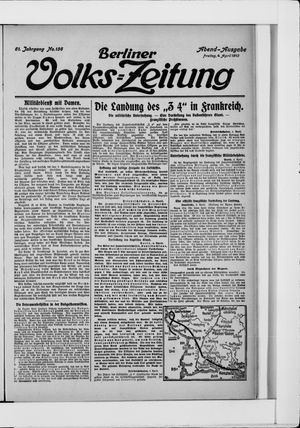 Berliner Volkszeitung vom 04.04.1913