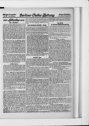 Berliner Volkszeitung on Apr 19, 1913