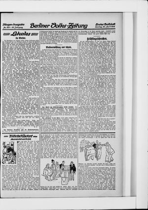 Berliner Volkszeitung vom 20.04.1913
