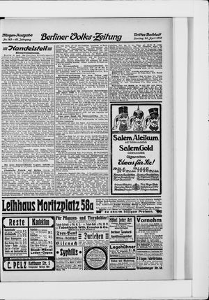 Berliner Volkszeitung vom 20.04.1913