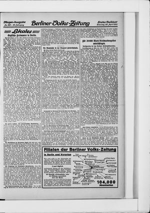 Berliner Volkszeitung on Apr 22, 1913