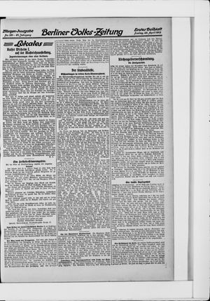 Berliner Volkszeitung on Apr 25, 1913