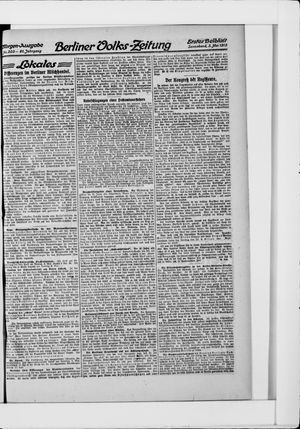 Berliner Volkszeitung vom 03.05.1913