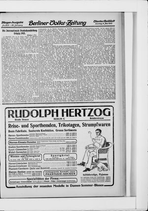 Berliner Volkszeitung on May 4, 1913