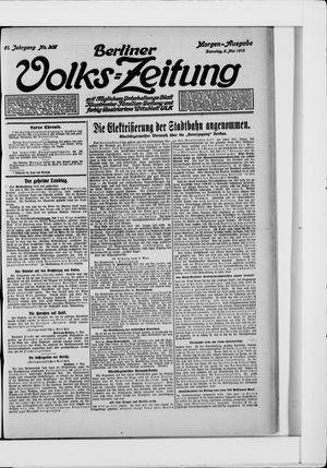 Berliner Volkszeitung on May 6, 1913