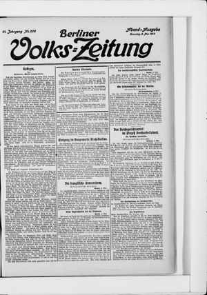 Berliner Volkszeitung vom 06.05.1913