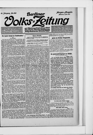 Berliner Volkszeitung vom 07.05.1913