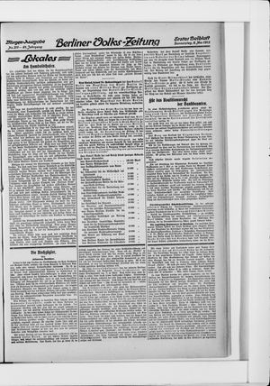 Berliner Volkszeitung vom 08.05.1913