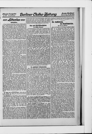 Berliner Volkszeitung vom 15.05.1913