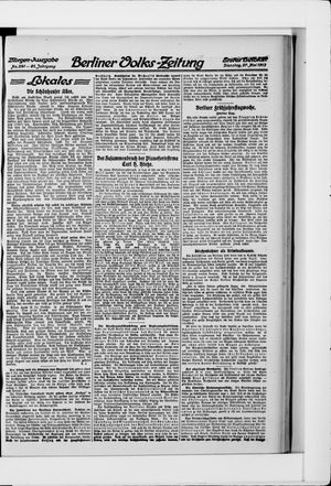 Berliner Volkszeitung vom 27.05.1913