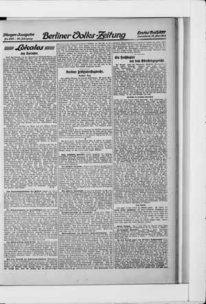 Berliner Volkszeitung vom 31.05.1913