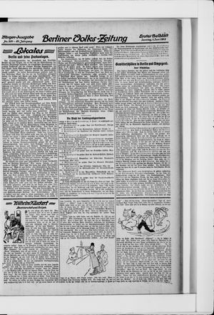 Berliner Volkszeitung vom 01.06.1913