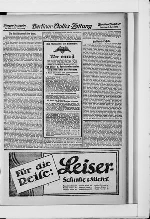 Berliner Volkszeitung vom 01.06.1913