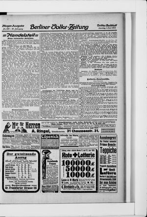 Berliner Volkszeitung vom 01.06.1913