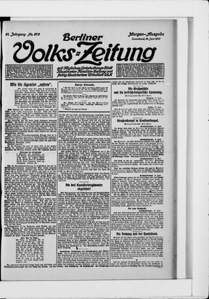 Berliner Volkszeitung vom 14.06.1913