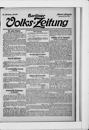 Berliner Volkszeitung vom 23.06.1913