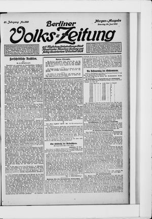 Berliner Volkszeitung vom 24.06.1913