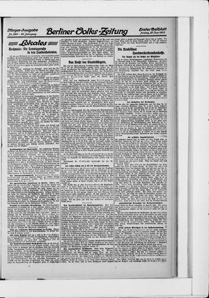 Berliner Volkszeitung vom 27.06.1913