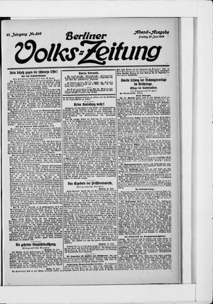 Berliner Volkszeitung vom 27.06.1913