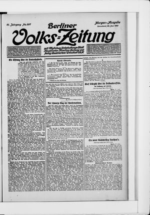 Berliner Volkszeitung vom 28.06.1913
