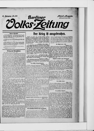 Berliner Volkszeitung vom 02.07.1913