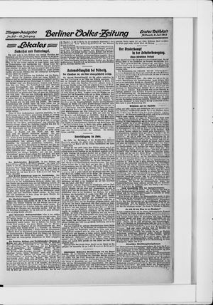 Berliner Volkszeitung vom 09.07.1913