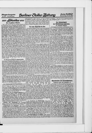 Berliner Volkszeitung vom 10.07.1913