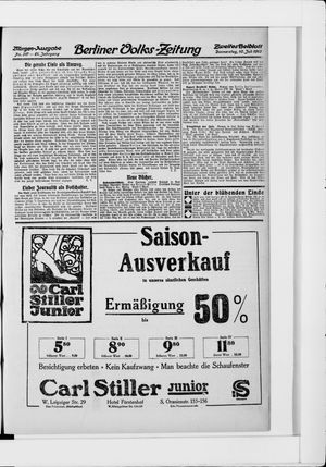 Berliner Volkszeitung vom 10.07.1913