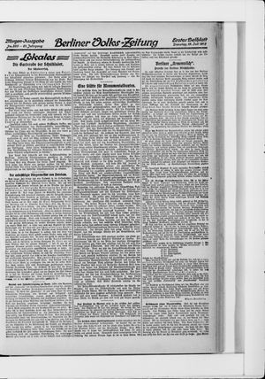 Berliner Volkszeitung vom 15.07.1913